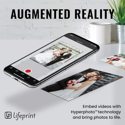  [아마존베스트]Lifeprint 3x4.5 Portable Photo AND Video Printer for iPhone and Android. Make Your Photos Come To Life w/ Augmented Reality - Black