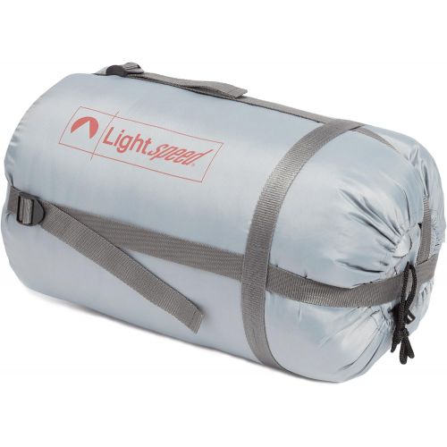  Lightspeed Outdoors 3 Season Mummy Sleeping Bag with Oversized Footbox and Hood, up to 30 Degrees