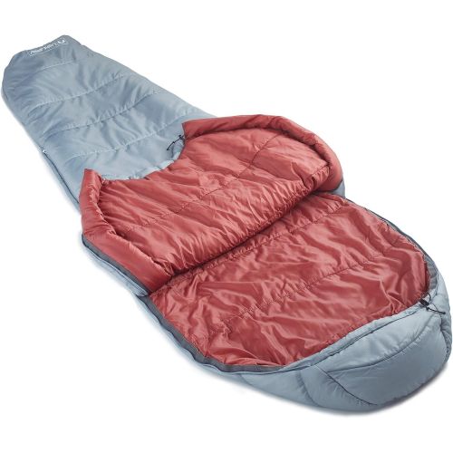  Lightspeed Outdoors 3 Season Mummy Sleeping Bag with Oversized Footbox and Hood, up to 30 Degrees