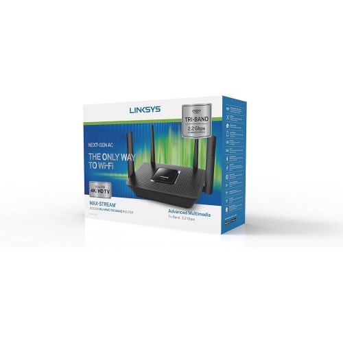  [아마존베스트]Linksys Tri-Band WiFi Router for Home (Max-Stream AC2200 MU-MIMO Fast Wireless Router)