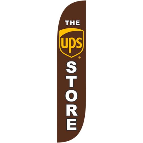  [아마존베스트]LookOurWay The UPS Store Feather Flag, 12-Feet