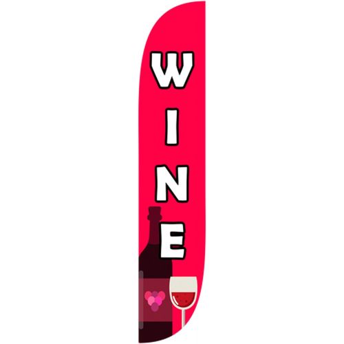  [아마존베스트]LookOurWay Wine Feather Flag, 12-Feet