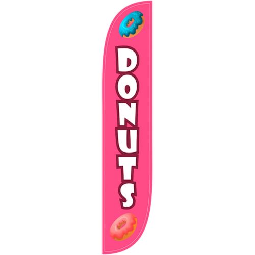  [아마존베스트]LookOurWay Donuts Feather Flag, 12-Feet
