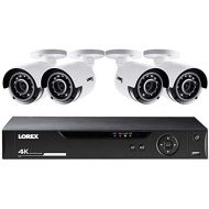 Lorex LHV5100 Series 8-Channel 4K UHD DVR Bundle with 1TB HDD and 4X LBV8531B 4K UHD Network Bullet Cameras with 135 Night Vision, H.264+