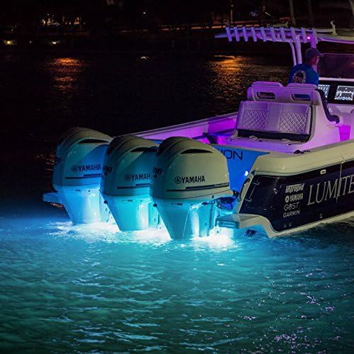  Lumitec SeaBlazeX LED Underwater Boat Light, Surface Mount, Strobe, Cross Fade