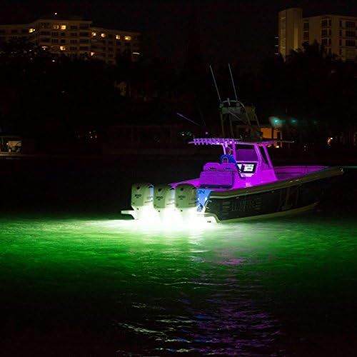  Lumitec SeaBlazeX LED Underwater Boat Light, Surface Mount, Strobe, Cross Fade