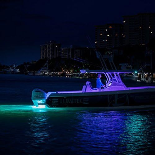  Lumitec SeaBlazeX LED Underwater Boat Light, Surface Mount, Strobe, Cross Fade