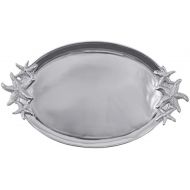 Mariposa Starfish Handled Oval Platter