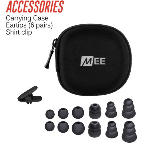 Visit the MEE audio Store MEE audio M6 Memory Wire In-Ear Wired Sports Earbud Headphones (Black) (2018 Version)