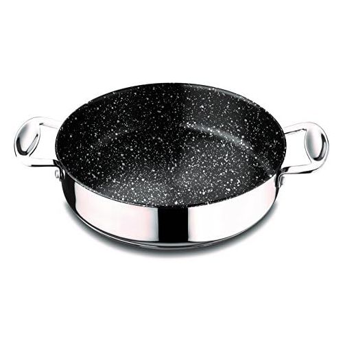  MEPRA Mepra 30213126 Glamour Stone Frying Pan with Lid, 26cm, Stainless Steel