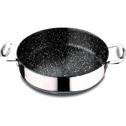  MEPRA Mepra 30213126 Glamour Stone Frying Pan with Lid, 26cm, Stainless Steel