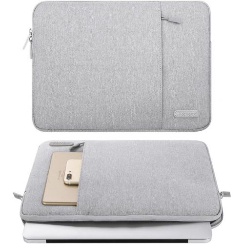  [아마존베스트]MOSISO Polyester Vertical Style Water Repellent Laptop Sleeve Case Bag Cover with Pocket Compatible 13-13.3 Inch MacBook Pro, MacBook Air, Notebook, Gray