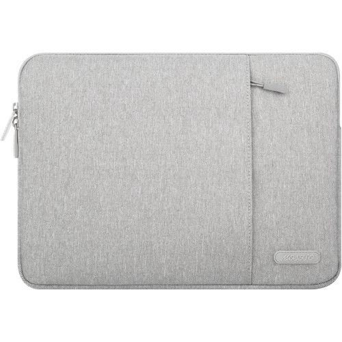  [아마존베스트]MOSISO Polyester Vertical Style Water Repellent Laptop Sleeve Case Bag Cover with Pocket Compatible 13-13.3 Inch MacBook Pro, MacBook Air, Notebook, Gray