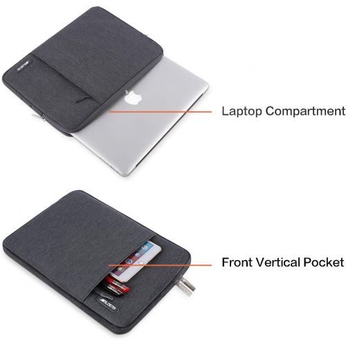  [아마존베스트]MOSISO Laptop Sleeve Bag Compatible 13-13.3 Inch MacBook Pro, MacBook Air, Notebook Computer, Vertical Style Water Repellent Polyester Protective Case Cover with Pocket, Space Gray