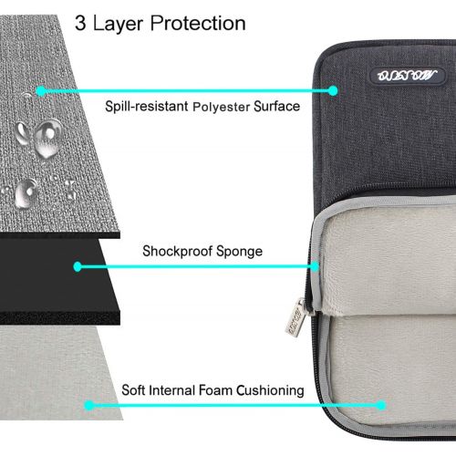  [아마존베스트]MOSISO Laptop Sleeve Bag Compatible 13-13.3 Inch MacBook Pro, MacBook Air, Notebook Computer, Vertical Style Water Repellent Polyester Protective Case Cover with Pocket, Space Gray