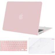 [아마존베스트]MOSISO Plastic Hard Case & Keyboard Cover & Screen Protector Only Compatible MacBook Air 13 Inch (Models: A1369 & A1466, Older Version 2010-2017 Release), Rose Quartz