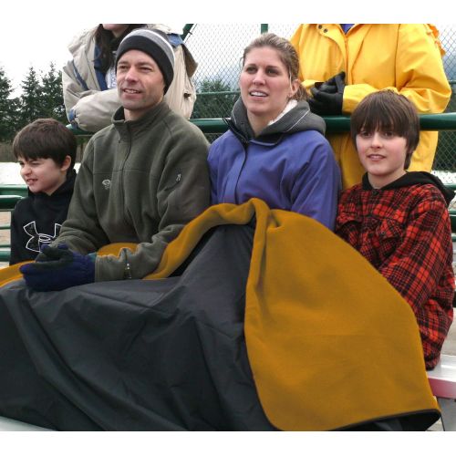  Mambe Extreme Weather 100% WaterproofWindproof Outdoor Blanket, Camping Blanket Stadium Blanket Premium Stuff Sack Made in the USA