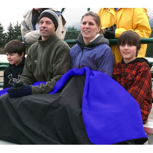  Mambe Extreme Weather 100% WaterproofWindproof Outdoor Blanket, Camping Blanket Stadium Blanket Premium Stuff Sack Made in the USA