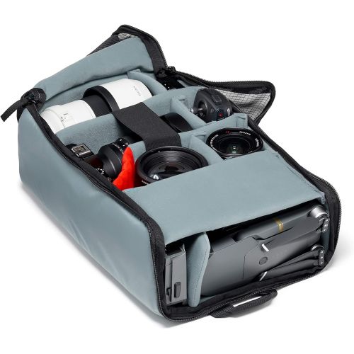  Visit the Manfrotto Store Manfrotto Manhattan Mover 30 Backpack for CSC, DSLR/Mirrorless Cameras, DJI Mavic Pro/Pro Platinum Drones, Gray