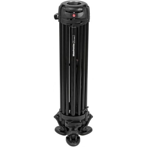  Manfrotto MVH502A,546BK-1 Professional Fluid Video System with Aluminum Legs and Mid Spreader (Black)