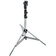 Manfrotto 126CSU 10.9 Feet Chrome Plated Steel Heavy Duty Stand with Leveling Leg (Silver)