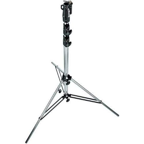  Manfrotto 126CSU 10.9 Feet Chrome Plated Steel Heavy Duty Stand with Leveling Leg (Silver)
