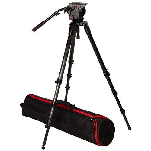  Manfrotto 509HD Video Head with 536 Carbon Fiber Tripod Legs