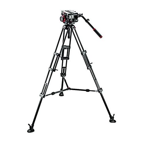  Manfrotto 509HD Video Head with 545B Tripod Legs and Mid-Level Spreader