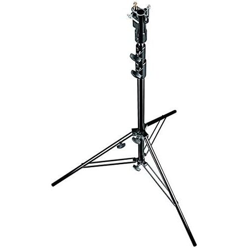  Manfrotto 007BUAC Air Cushioned Aluminum Senior Stand with Leveling Leg (Black)