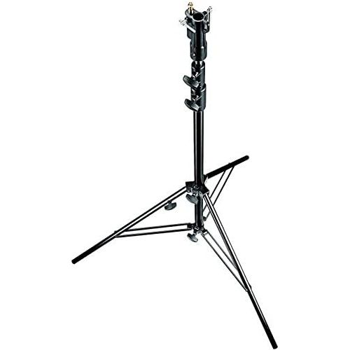  Manfrotto 007BUAC Air Cushioned Aluminum Senior Stand with Leveling Leg (Black)