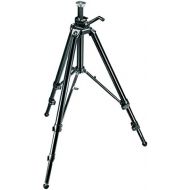 Manfrotto 117B Geared Video Tripod with Rubber Feet and Retractable Metal Spikes (Black)