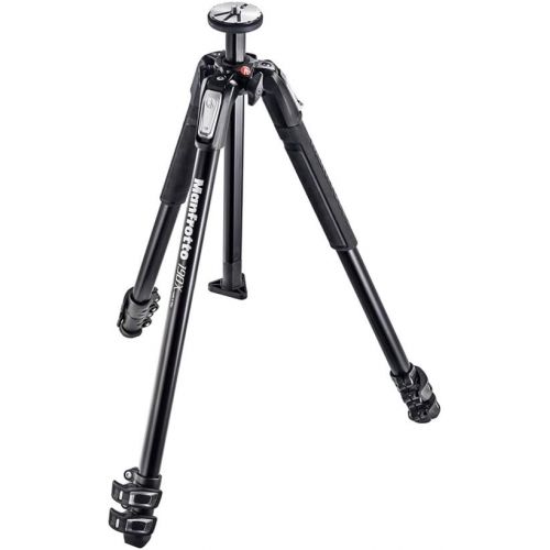  Manfrotto MK190X2-BH 190 Aluminum 3 Section Tripod Kit with 496RC2 Head (Black)