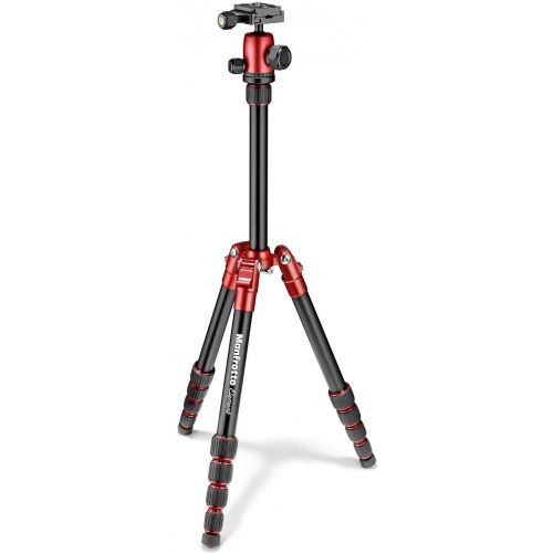  Manfrotto Tripod, Lightweight Element Traveler Big Red (MKELEB5RD-BH)