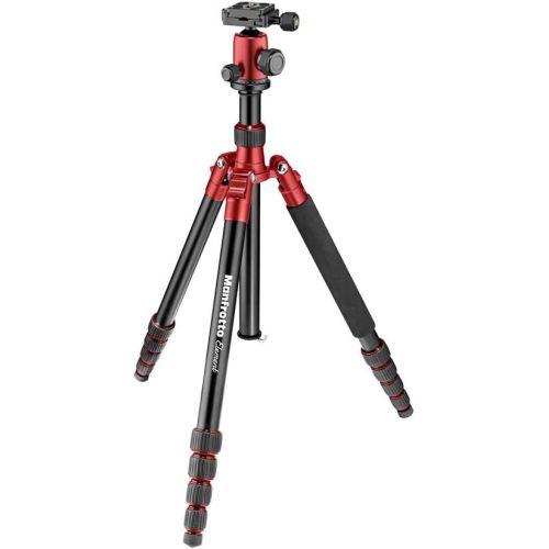  Manfrotto Tripod, Lightweight Element Traveler Big Red (MKELEB5RD-BH)