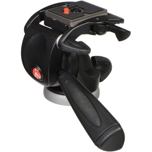  Manfrotto 808RC4 3-Way Standard Head with Quick Release Plate 410PL (Black)