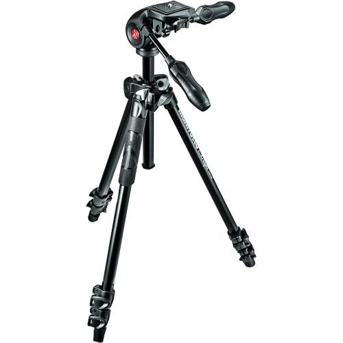  Manfrotto MK290LTA3-3WUS 290 Light 3-Way Head Kit (Black)