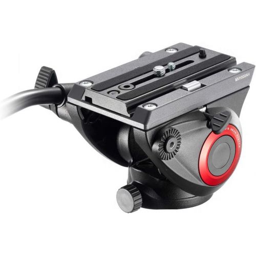  Manfrotto MVH500AH Flat Base Pro Fluid Head (Black)