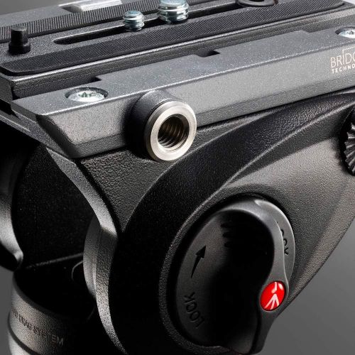  Manfrotto MVH500AH Flat Base Pro Fluid Head (Black)