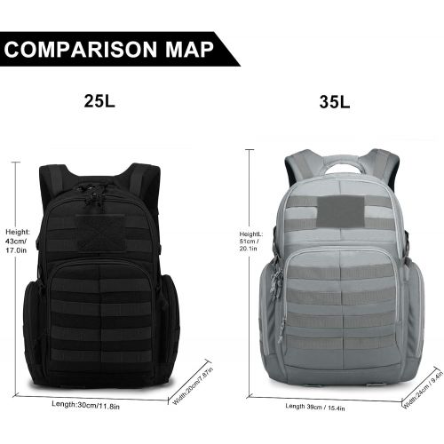  Mardingtop 35L40L Tactical Backpacks Molle Hiking daypacks for Camping Hiking Military Traveling