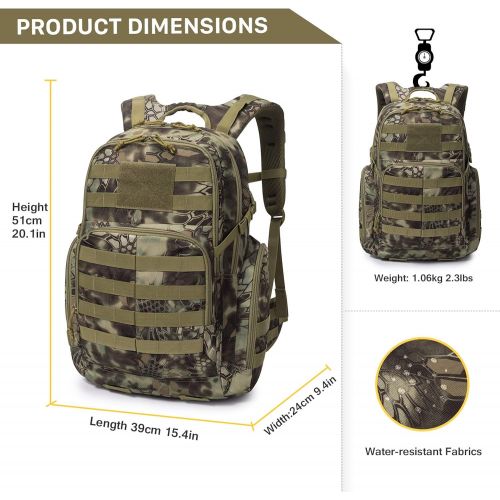  Mardingtop 35L40L Tactical Backpacks Molle Hiking daypacks for Camping Hiking Military Traveling