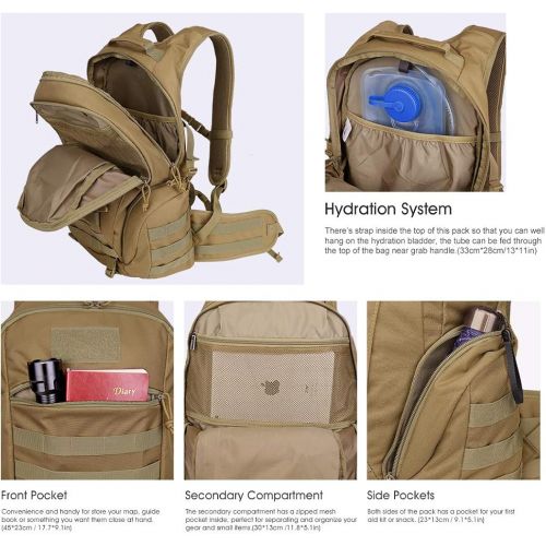  Mardingtop 35L40L Tactical Backpacks Molle Hiking daypacks for Camping Hiking Military Traveling