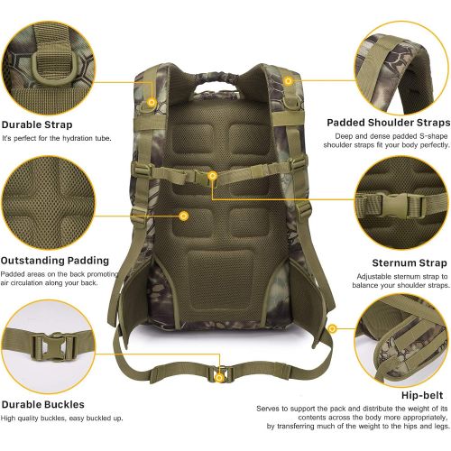  Mardingtop 35L40L Tactical Backpacks Molle Hiking daypacks for Camping Hiking Military Traveling