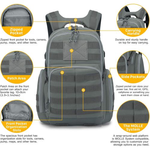  Mardingtop 35L40L Tactical Backpacks Molle Hiking daypacks for Camping Hiking Military Traveling