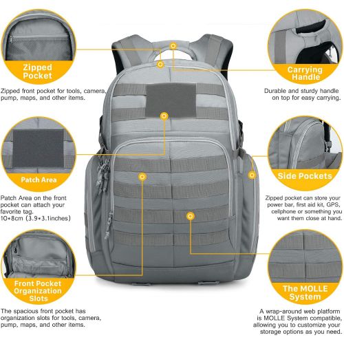  Mardingtop 35L40L Tactical Backpacks Molle Hiking daypacks for Camping Hiking Military Traveling