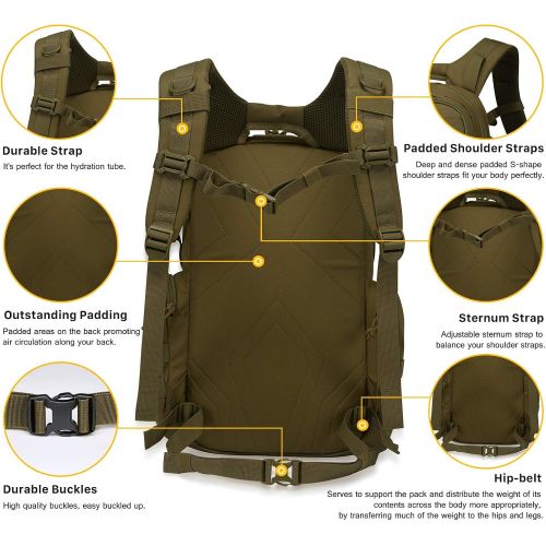  Mardingtop 35L40L Tactical Backpacks Molle Hiking daypacks for Camping Hiking Military Traveling