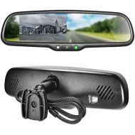 [아마존베스트]Master Tailgaters OEM Rear View Mirror with 4.3 Auto Adjusting Brightness LCD - Rearview Universal Fit