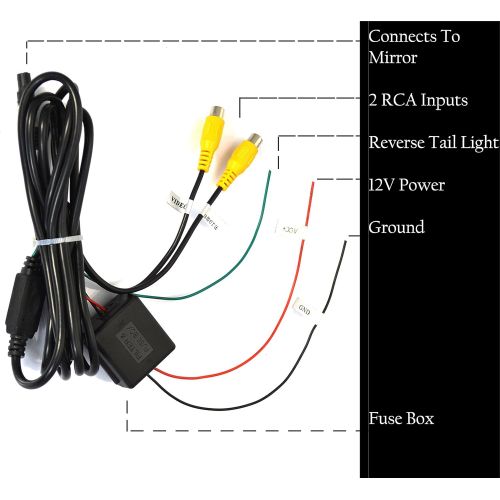  [아마존베스트]Master Tailgaters OEM Rear View Mirror with 4.3 Auto Adjusting Brightness LCD - Rearview Universal Fit