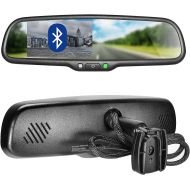 [아마존베스트]Master Tailgaters OEM Bluetooth Rear View Mirror with 4.3 Auto Adjusting Brightness LCD - Universal Fit, Hands Free Calling w/Built in Speaker & Microphone