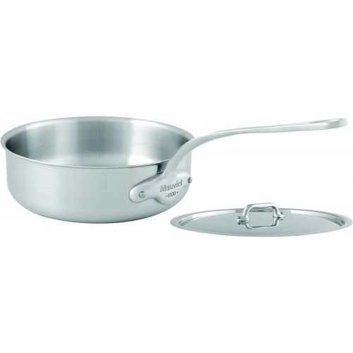  Mauviel 5000.12 Tri-Ply Stainless Steel MUrban 8 Set Cast SS Handle Pots, 8 piece, brushed stainless steel