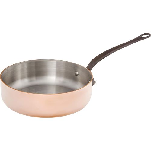  Mauviel 6541.24 MHeritage M250C 2.5mm Copper Saute Pan, 3.2 quart,